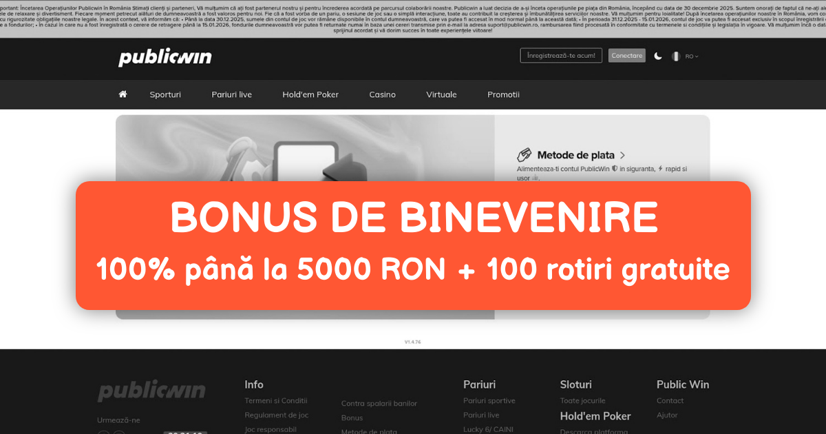 Public Win Casino România - Cele Mai Bune Sloturi Online